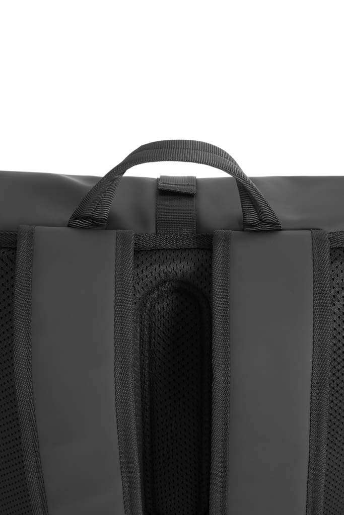  Urban Water Resistant Flap-top Backpack - Black