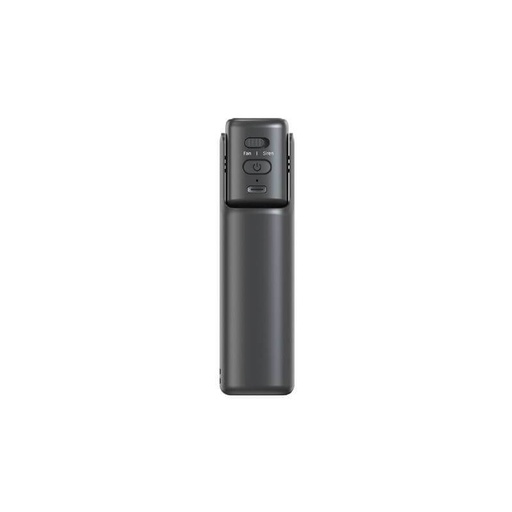 ZEPHYR - @memorii 4-in-1 Fan Powerbank, Safety Alarm & Torch - Black