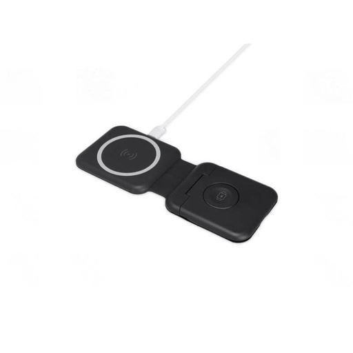 TURIN - @memorii Foldable 2-in-1 Wireless Charger and Multicable Set - Black