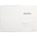 ADANA - Santhome Recycled Canvas A5 Hard Cover Notebook with PU Pocket - Beige
