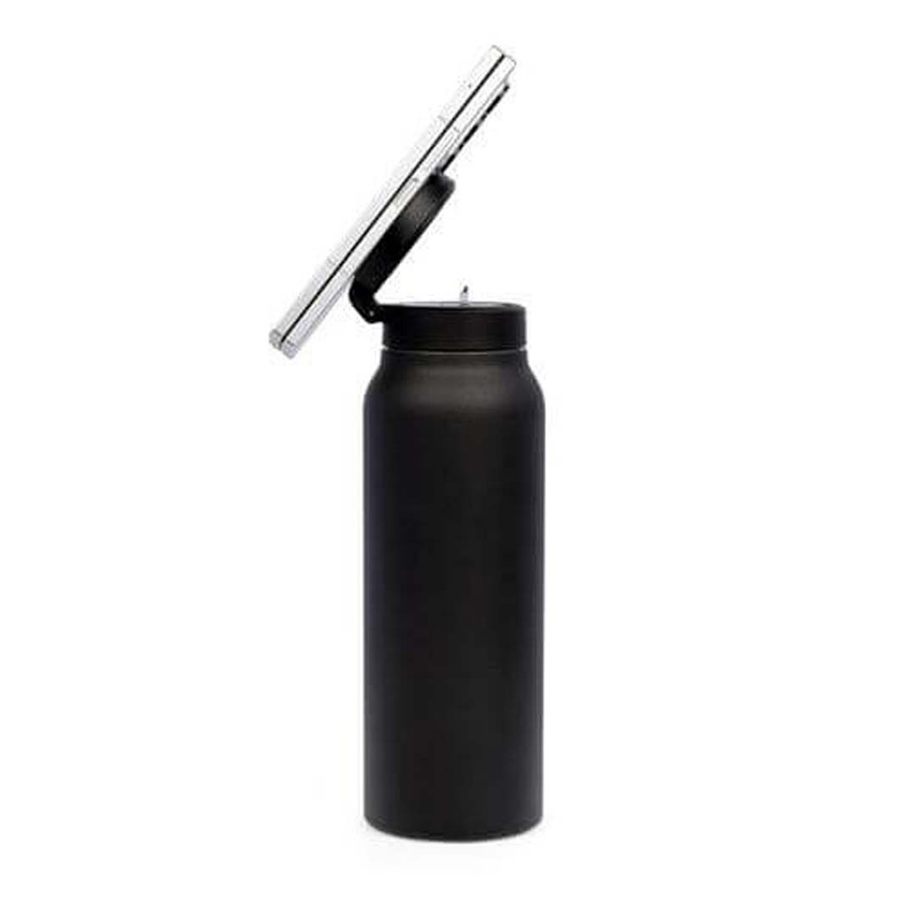 FERRO - Giftology Double Walled Vacuum Bottle with Mag Holder - Black