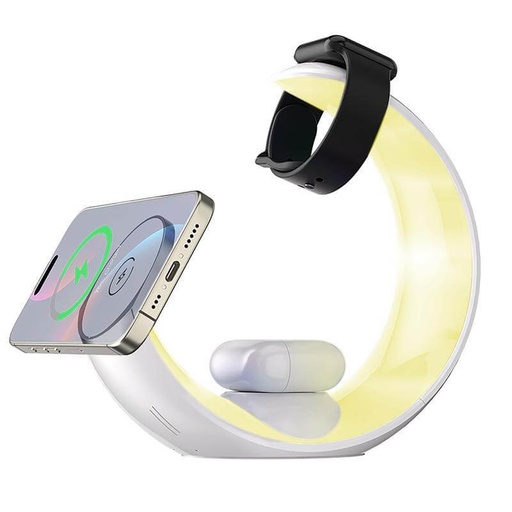 [ITGL 1256] NEXO - Giftoloy 4-in-1 Wireless Charger with Night Light - White
